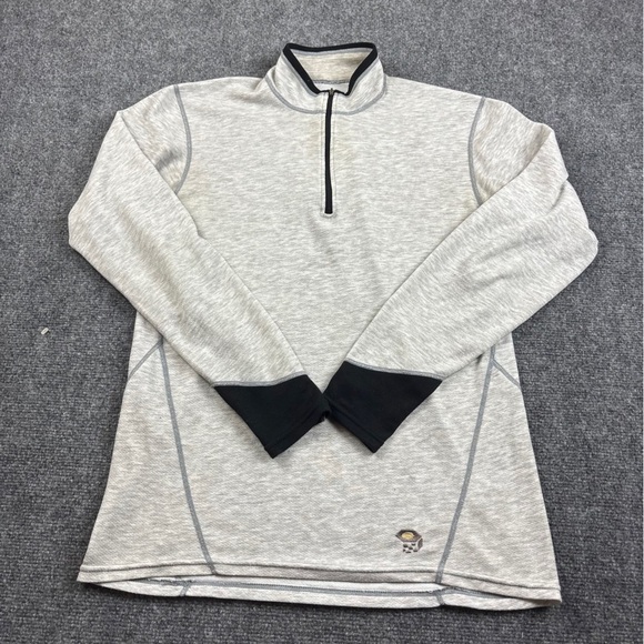 MOUNTAIN HARDWEAR Men’s 1/4 Zip Grey/Black Baselayer size: Medium - Picture 1 of 9